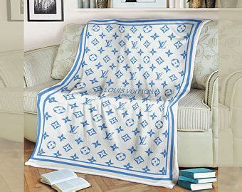 louis vuitton blanket etsy|Louis Vuitton blanket and pillow.